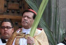 Fe. El cardenal bendijo las palmas de los feligreses que asistieron a la misa dominical