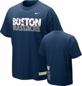 boston nike Retirada. La camiseta en realidad hace alusión a una jugada en el béisbol