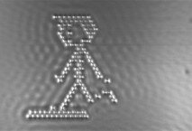 Innovando. Una escena de la película de animación cuadro por cuadro más pequeña del mundo titulada "A Boy and his Atom"