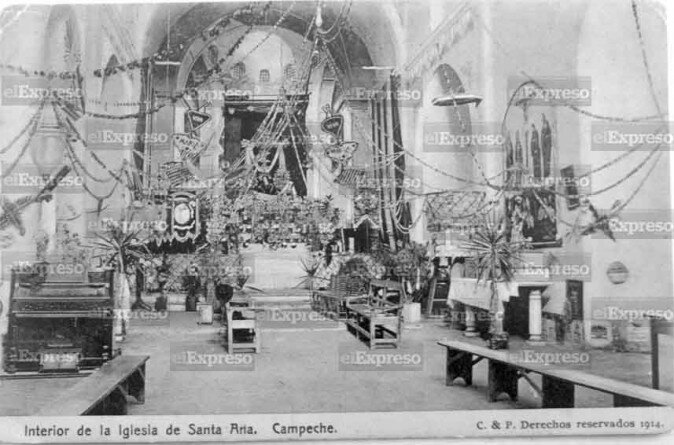 1-49. Interior de la Iglesia de Santa Ana. Campeche web_1