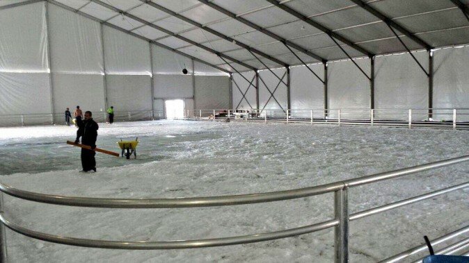 Diversión. En la pista podrán patinar hasta 150 personas por 40 minutos.