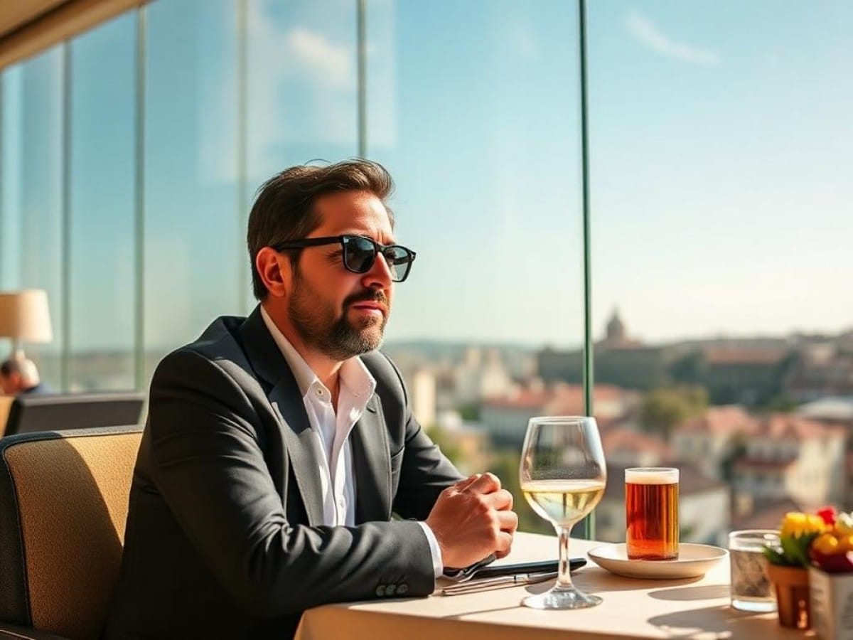 Captan a Mario Delgado vacacionando en exclusivo hotel de Portugal