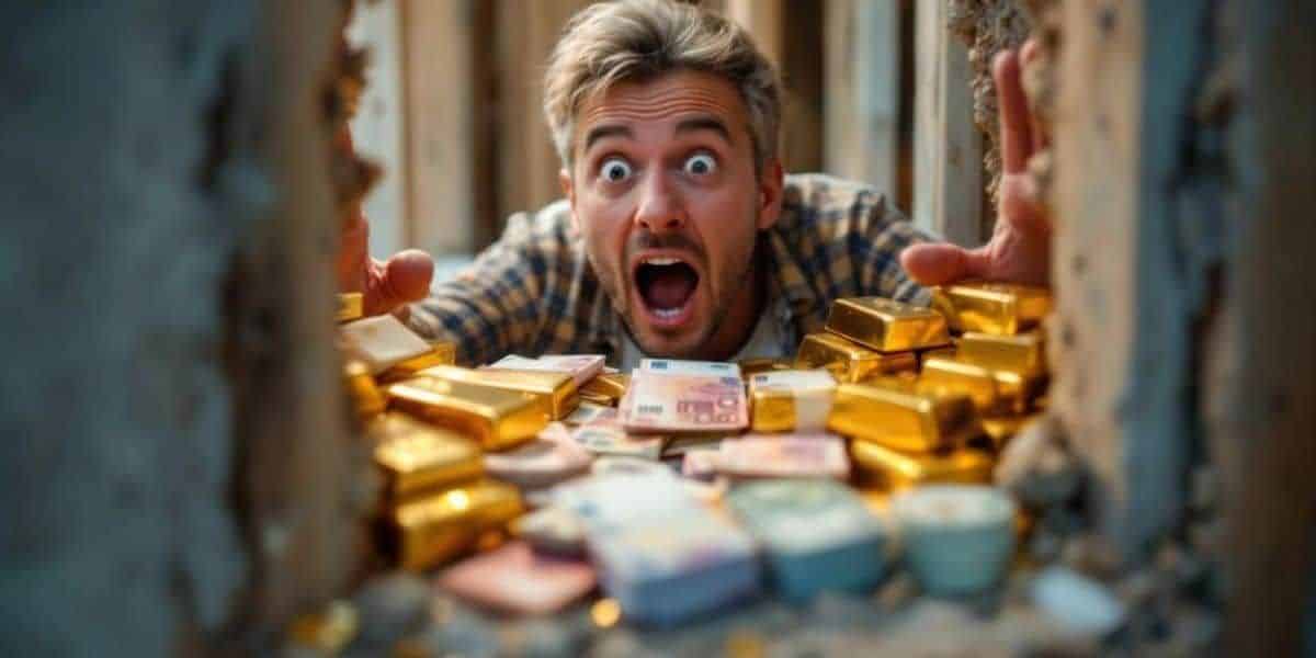 Mientras renueva su casa, encuentra dos millones de euros en efectivo y 50 lingotes