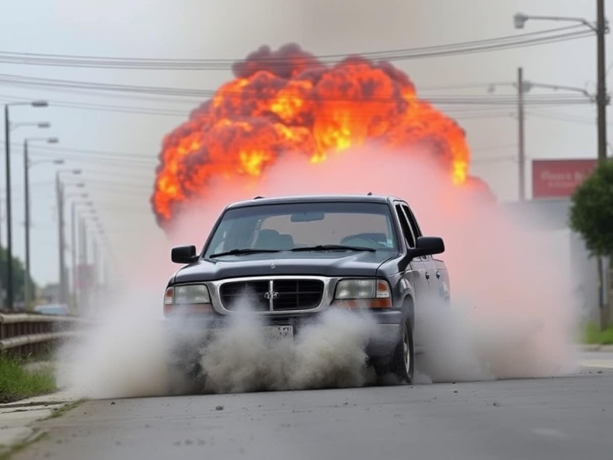 Coche bomba en Coahuayana fue activado a distancia: Fiscalía de Michoacán