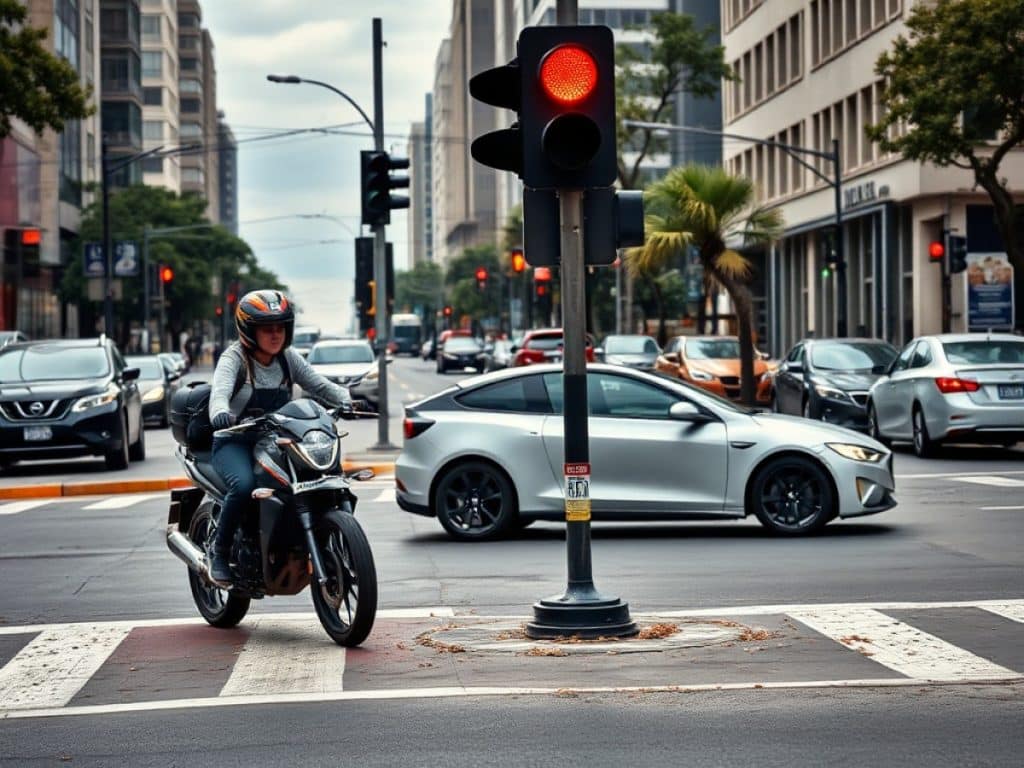 Motociclista muere tras pasarse un semáforo en rojo y chocar contra Tesla en CDMX