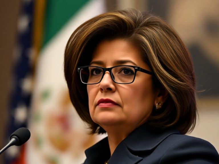 Maru Campos, gobernadora de Chihuahua, asiste a la FGR para comparecer sobre agentes de la CIA