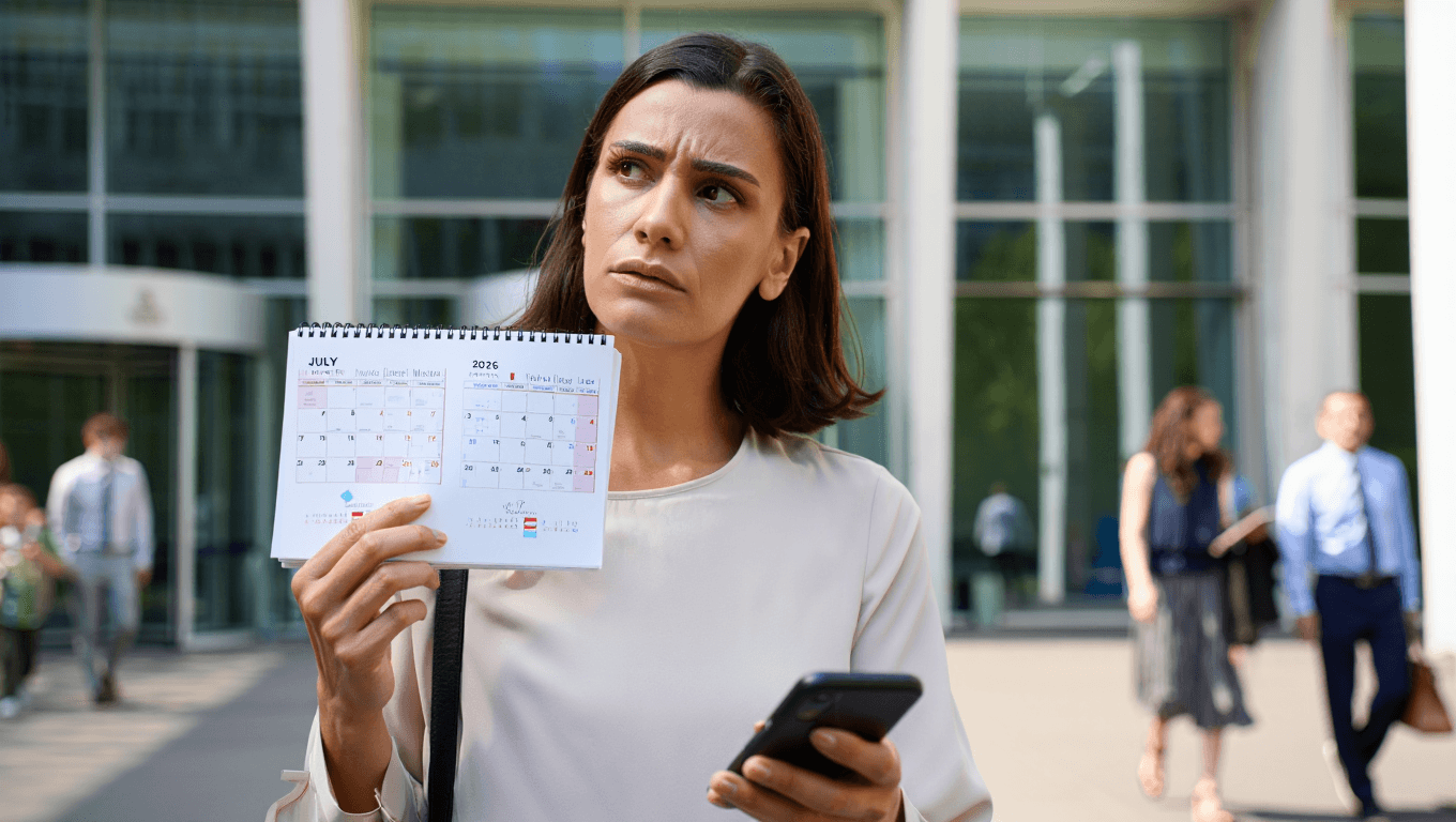 Calendario Julio-Agosto 2026 Revela Fechas Desde 6 de Julio - Esto Cambia Hoy