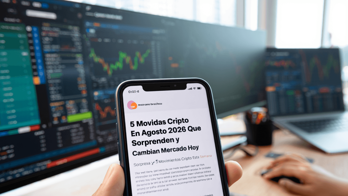 5 Movidas Cripto En Agosto 2026 Que Sorprenden y Cambian Mercado Hoy