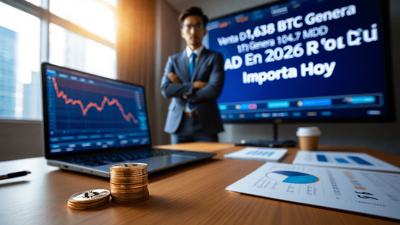 Venta De 1,638 BTC Genera 104.7 MDD en 2026: Por Qué Importa Hoy