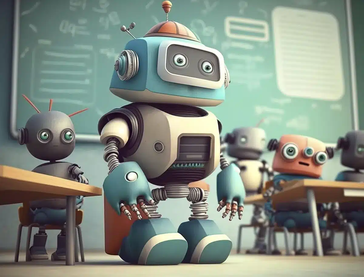 Trabajador en capacitación sobre herramientas de inteligencia artificial