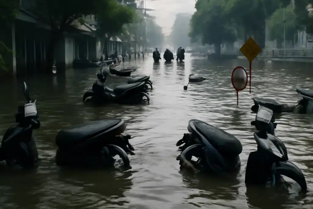 Bangkok en alerta: Estado de desastre tras 48 horas de lluvias torrenciales en la capital tailandesa.