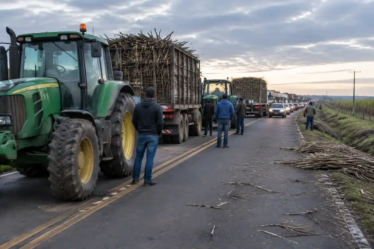 Cañeros de Champotón: bloquearon la carretera 180 por el bajo precio de la caña